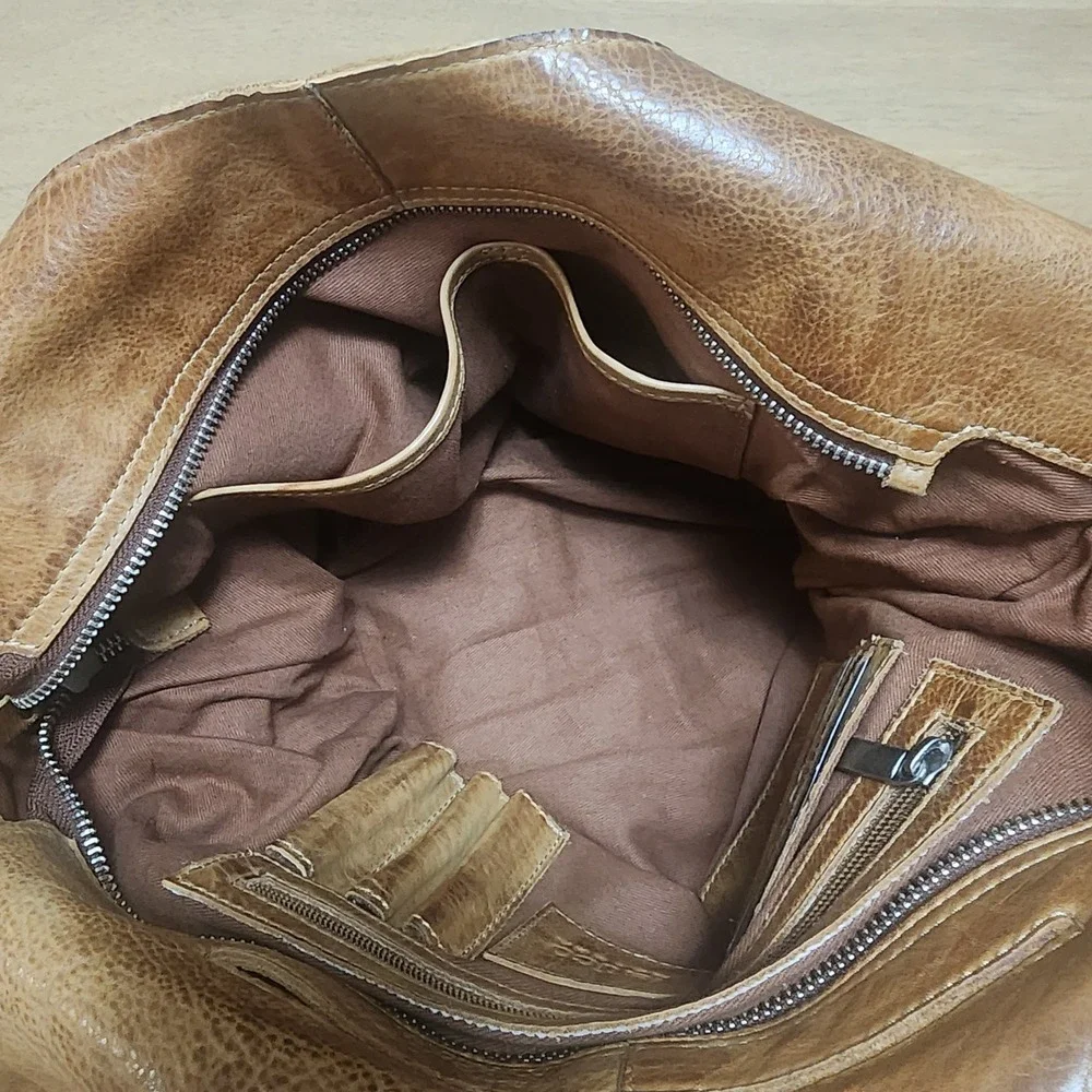 Latico Leather Camilla Boho Shoulder Bag In Camel Tan Leather New